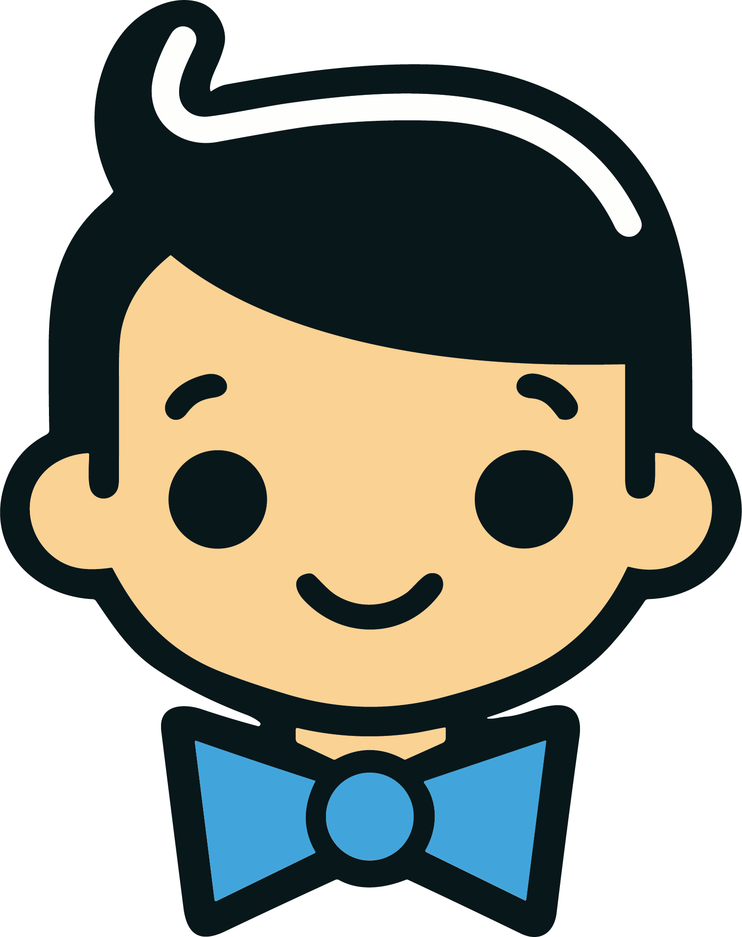 Smiling Bowtie Mascot